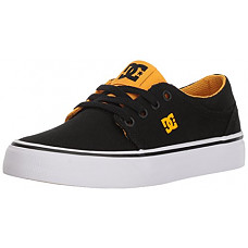 [해외]DC Boys Trase TX Skate Shoe, Black/Yellow, 5.5 M M US Big Kid