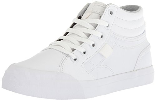 [해외]DC Boys Youth Evan Hi Skate Shoe, White, 11.5 M US Little Kid