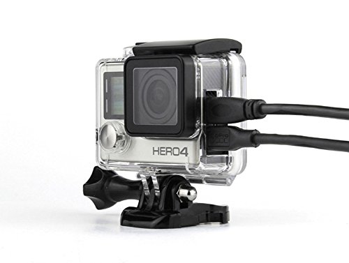 [해외]WiserElectron Protective Housing Case Open Side With 랜즈 and skeleton bckdoor For Gopro Hero 4 3+ 카메라