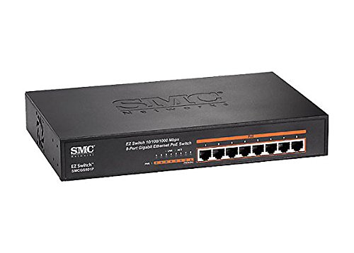 [해외]SMC Networks SMCGS801P 8-port 10/100/1000 Gigabit Ethernet PoE Switch