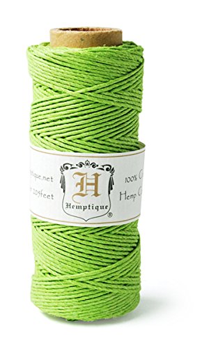 [해외]Hemptique HS20-LMGRN Hemp 20-Pound Cord Spool, Lime Green, 205-Feet