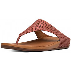 [해외]핏플랍 Womens Banda Perforated Thong Sandal Shoes, Rosy Sand, US 5