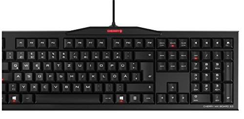 [해외]Cherry G80-3850LYDEU-2 MX-Board 3.0 Keyboard with Red Switches