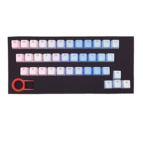 [해외]ATTAV 37 Keys PBT Keycaps Double-shot Backlit Keycap Set for Mechanical Keyboard (Gradient Bluelover)