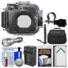[해외]소니 MPK-URX100A Marine Underwater Housing Case for RX100, II, III, IV & V Digital Cameras with Flashlight + Flex Arm + 배터리 & Charger + Case Kit