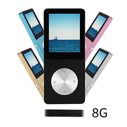 [해외]Ultrave Portable 8GB MP3 MP4 Player Expandable up to 64GB Supports FM Radio E-book Photo Viewer Calendar Alarm Screensaver With External Speaker