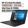 [해외]Hp Pavilion 17.3 Inch HD+ Business Laptop (Intel Core i5-7200u, 8GB DDR4 RAM, 128G SSD + 1TB HDD, Bluetooth, HDMI, NO DVD Driver, Windows 10)