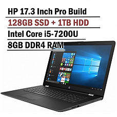 [해외]Hp Pavilion 17.3 Inch HD+ Business Laptop (Intel Core i5-7200u, 8GB DDR4 RAM, 128G SSD + 1TB HDD, Bluetooth, HDMI, NO DVD Driver, Windows 10)