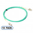 [해외]10Gtek LC-LC OM3 Fiber Patch Cord, Multi-mode Duplex 50/125, LSZH, 2-Meter(6.5ft), Pack of 10