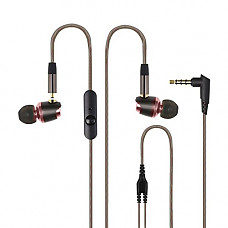 [해외]Ehoomely Detachable Dynamic Earbuds with Microphone Noise-Isolating Bass In-Ear Headphones (Rose gold 850)