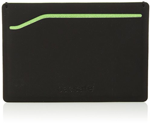 [해외]팩세이프 RFIDsafe RFID Blocking TEC Sleeve Wallet, Black/Lime
