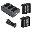 [해외]Newmowa 1200mAh Rechargeable AHDBT-401 배터리 (2-Pack) and Rapid 3-Channel Charger for Gopro AHDBT-401, AHBBP-401 and Gopro Hero 4 카메라