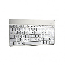 [해외]7-12 inch tablet keyboard, COOPER AURORA 7-Color Backlight LED Bluetooth Premium Wireless Universal Portable Keyboard with Laptop Keys, Rechargeable 배터리 for iOS, Android, Windows & Mac (Silver)