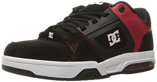 [해외]DC Mens Rival Skateboarding Shoe, Black/Red, 6 D US