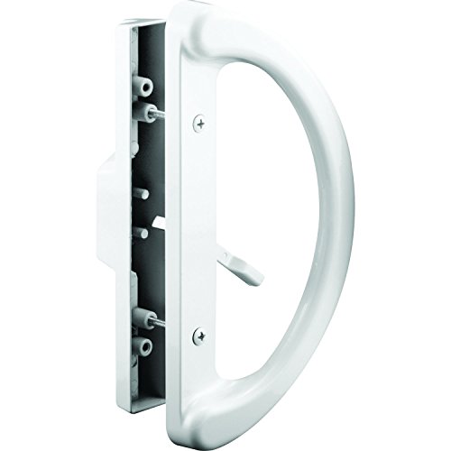 [해외]Slide-Co 143598 Sliding Patio Door Handle Set - Replace Old or Damaged Door Handles Quickly and Easily – White Diecast, Mortise Style, Non-Keyed (Fits 3-15/16” Hole Spacing)