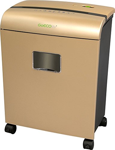 [해외]GoECOlife GMW101Piii Limited Edition 10-Sheet High Security Microcut Paper Shredder, Gold