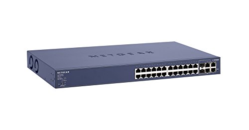 [해외]NETGEAR FS728TP-100NAS 24-Port Fast Ethernet Smart Managed Pro Switch, 192w PoE, Rackmount, ProSAFE Lifetime Protection (FS728TP)