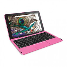 [해외]RCA Viking Pro 10.1 2-in-1 Tablet 32GB Quad Core Pink Laptop Computer with Touchscreen and Detachable Keyboard Google Android 5.