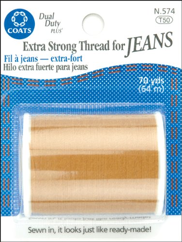 [해외]COATS & CLARK N574 Extra Strong Thread For Jeans, 70-Yard, Golden