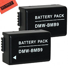 [해외]2 Pack of DMW-BMB9 Batteries for Panasonic Lumix DC-FZ80, DMC-FZ40K, DMC-FZ45K, DMC-FZ47K, DMC-FZ48K, DMC-FZ60, DMC-FZ70, DMC-FZ100, DMC-FZ150 Digital 카메라