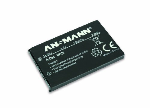 [해외]Ansmann 5022773/05 3.7 Volt A-Cas NP20 700mAh Lithium Replacement 배터리 for Casio EX, EX-S 100/S-500