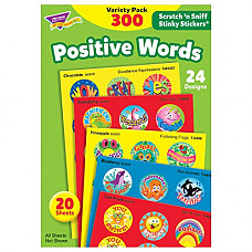 [해외]TREND enterprises, Inc. Positive Words Stinky Stickers Variety Pack, 300 ct