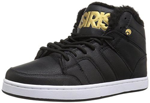 [해외]Osiris Womens Convoy Mid SHR Skateboarding Shoe, Black/Gold, 7.5 M US