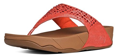 [해외]핏플랍 Womens Novy Flip Flop, Flame, 10 M US