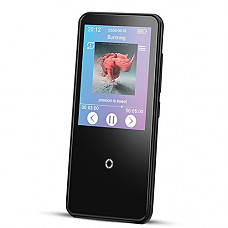 [해외]AGPTEK 16GB MP3 Player Bluetooth 4.0 with 2.4" TFT Touch Screen, Lossless Music Player Supports FM Radio Voice Recording, Black(C10)