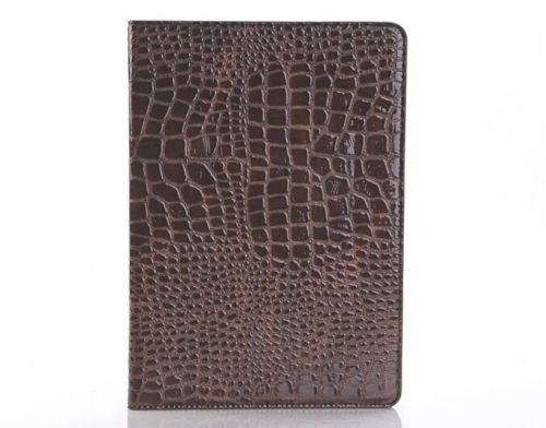 [해외]LiViTech TM Crocodile Alligator PU Leather Folio Carry Smart Cover Case for 애플 아이패드 4 3 2 (Brown)