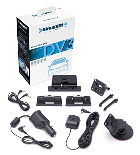 [해외]SiriusXM SXDV3 Satellite Radio Vehicle Mounting Kit with Dock and Charging Cable (Black)