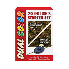 [해외]National Tree 70 Bulb Dual Boxed Low Voltage LED Lights Starter Set with 9-Function Footswitch and Transformer (LS21-801-70)
