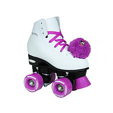 [해외]Epic Skates Princess Quad Roller Skates, White/Purple, 1
