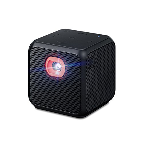 [해외][Larmhoi]Larmhoi Mini Projector, Pico Portable DLP Dual Band Wi-Fi Home Theater Video Projector with Android 7.1,Support 8 GRAM Keystone Correction Full HD 1080p, Wireless Connection Miracast/Airplay/DLNA