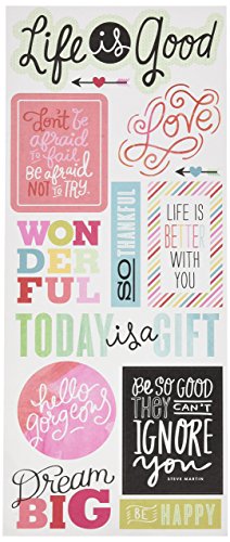 [해외]Me & My Big Ideas Sayings Stickers, Life is Good