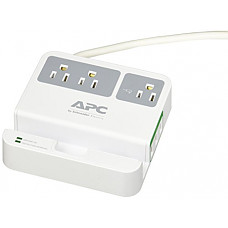 [해외]APC 3-Outlet Surge Protector 1080 Joule with 3 USB Charging Ports, SurgeArrest Essential (P3U3)