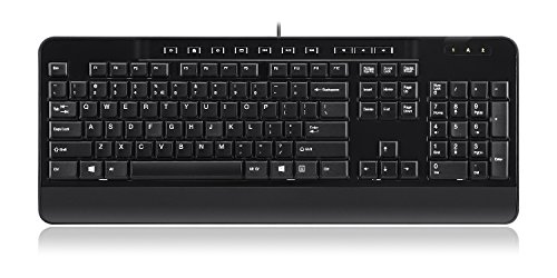 [해외]Perixx PERIBOARD-209 Multimedia Keyboard - 10 Hot Keys - USB - 6.0 Ft Cable