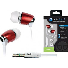 [해외]BellO Digital BDH441RD In-Ear Headphones with Precision Bass, Red