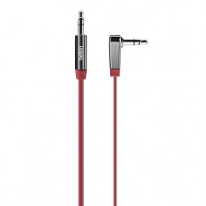 [해외]Belkin MIXIT Right Angle Tangle-Free Flat Auxilary Cable (Red, 3 Feet)