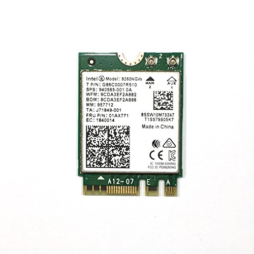 [해외]Intel Wireless-Ac 9260, 2230, 2X2 Ac+Bt, Gigabit, Vpro