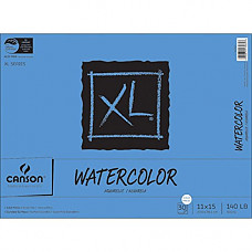 [해외]Canson XL Series Watercolor Textured Paper Pad for Paint, Pencil, Ink, Charcoal, Pastel, and Acrylic, Fold Over, 140 Pound, 11 x 15 Inch, 30 Sheets