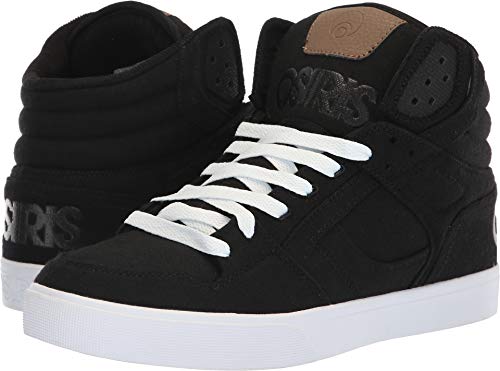 [해외]Osiris Mens Clone Skate Shoe, Black/Wool, 13 M US