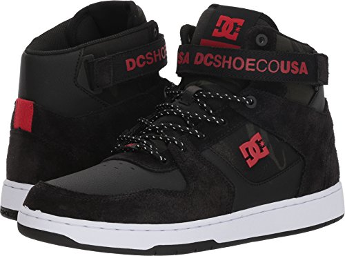 [해외]DC Mens Pensford SE Skate Shoe, Black/White/Red, 13 D M US