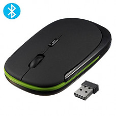 [해외]XBOSS 2.4G Bluetooth Gaming Mouse Optical Mice with USB Receiver Wireless Portable for Notebook, PC, Laptop, Computer, Macbook(BLACK)