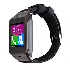 [해외]Bluetooth Smart Watch With 카메라 Smartwatch Touch Screen Phone Unlocked Watch with SIM Card Slot Smart Wrist Watch Men Black (Black)