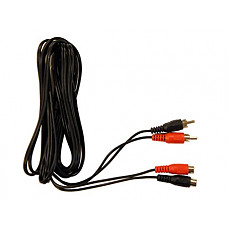 [해외]12ft. 2 x male to female RCA stereo phono extension cable for auxiliary input