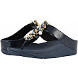 [해외]핏플랍 Womens Deco Toe Thong Sandals Midnight Navy 9 M US