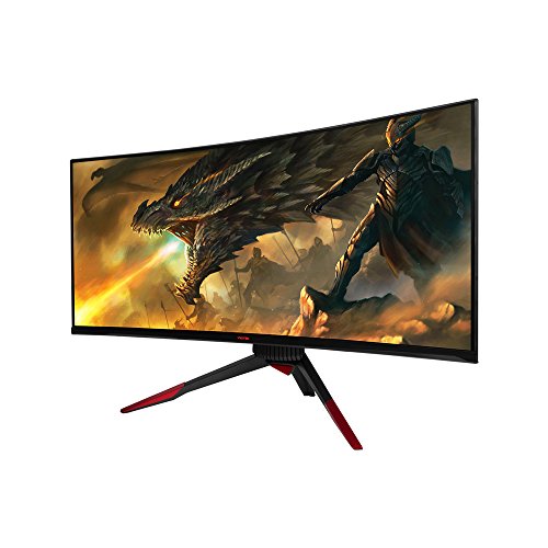 [해외]Viotek GN35LD 35 Inch Computer Gaming 모니터 144hz Curved WQHD 2560 x 1080p 21:9 Widescreen High Definition 삼성 VA Panel With HDMI DVI DisplayPort For PC Xbox PS4