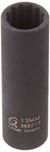 [해외]Sunex 368213 3/8-Inch Drive 13-mm 12-Point Deep Impact Socket