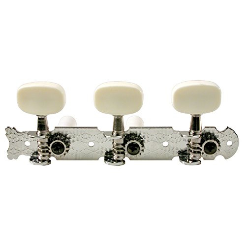 [해외]Golden Gate F-2100 Classical Guitar Tuners - 2 Planks (3+3) - Chrome